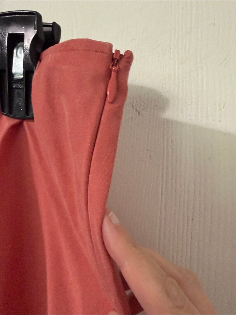 Eileen Fisher Crepe Silk Blend Coral Maxi A-Line Skirt Like New Sz Small Fit Med - Picture 3 of 7